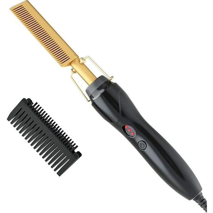 ProHeat™ Gold Ceramic Pressing Comb – 450°F High Heat Straightener
