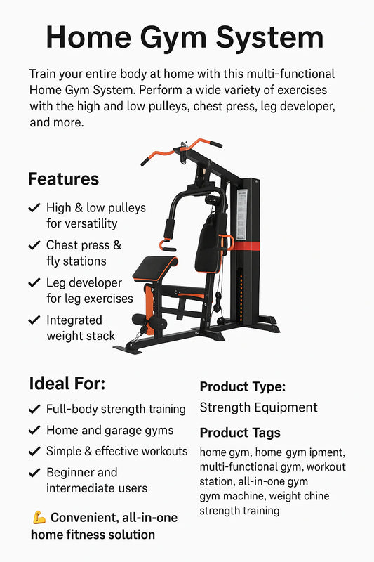 Multi-Functional Home Gym System – All-in-One Strength Station