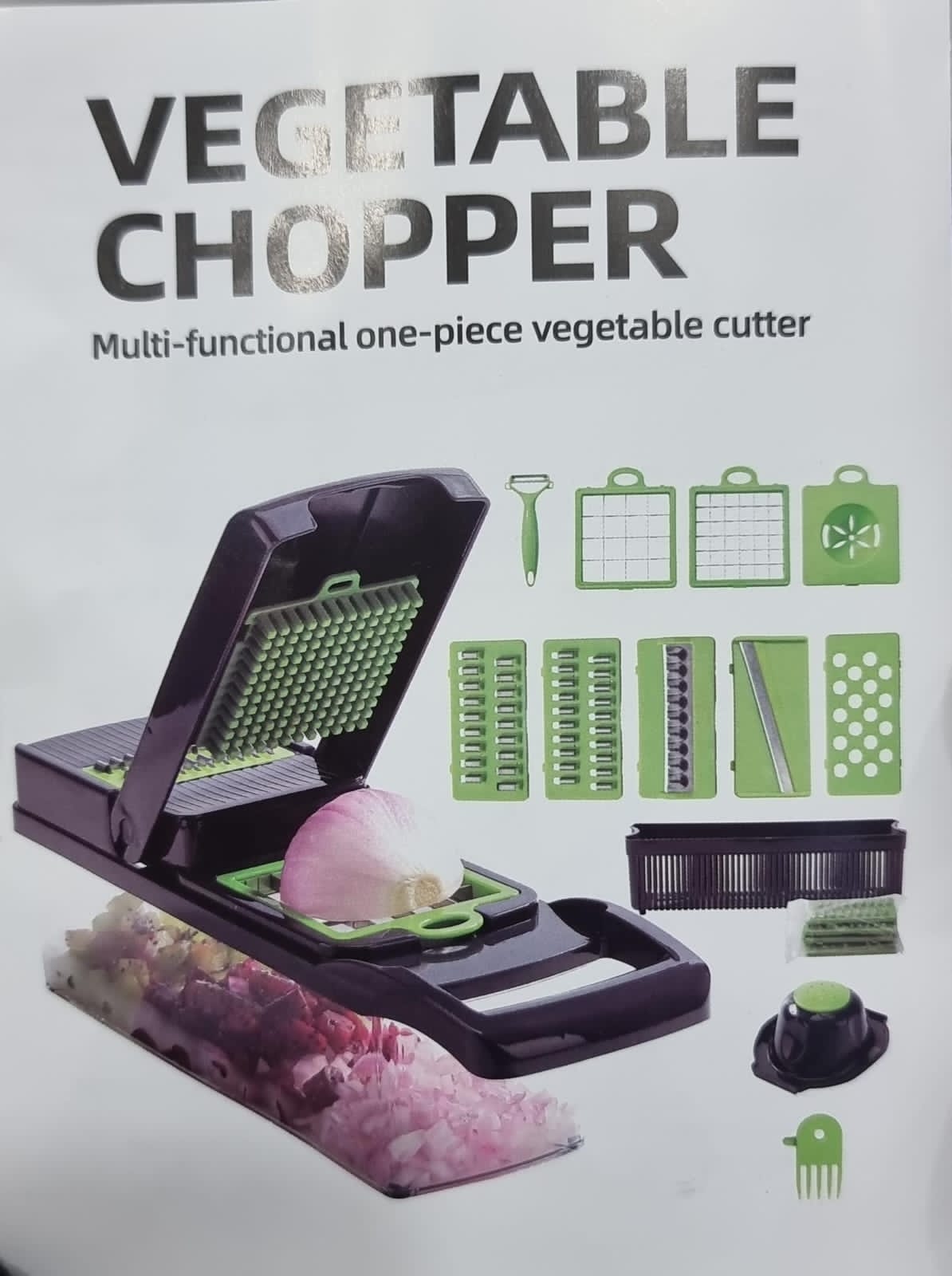 SlicePro™ 16-in-1 Vegetable Slicer & Chopper – Multi Blade Kitchen Tool