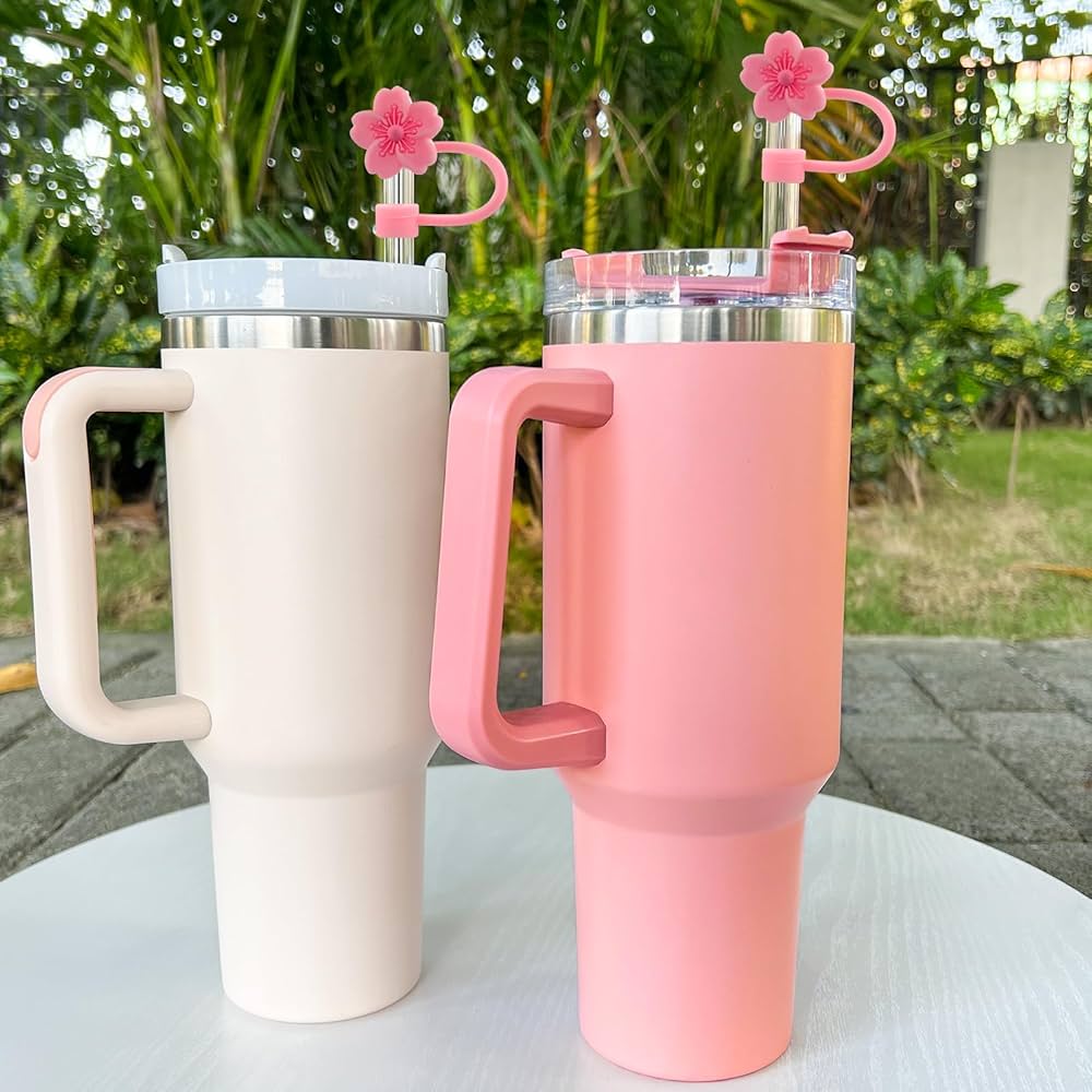 HydraSip™ 40oz Tumbler with Handle & Straw – Hot & Cold Stainless Steel Cup