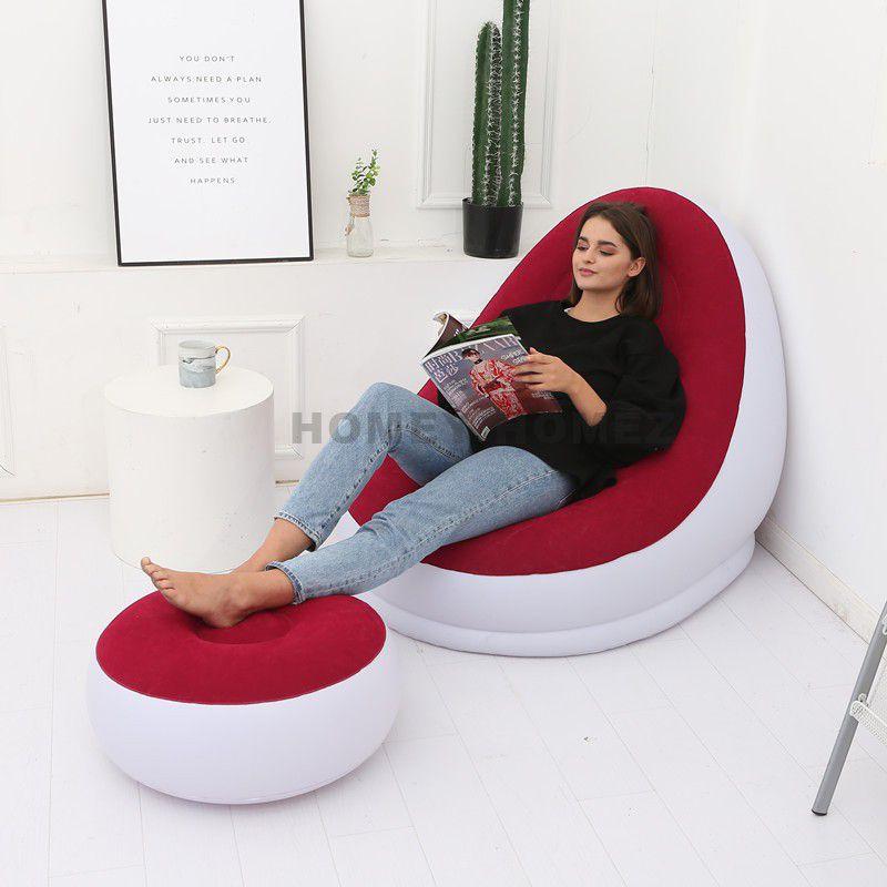 AirLounge™ Inflatable Sofa Chair with Footrest – Comfy & Portable