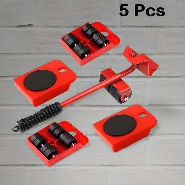 Heavy Duty 5-Piece Furniture Lifter & Mover Tool Kit - Move Up to 330 lbs Effortlessly