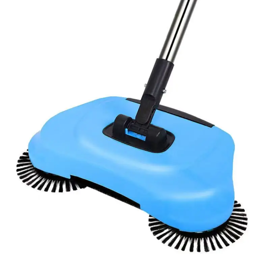 3-in-1 Rotating Manual Floor Sweeper 🧹 – Sweep, Collect & Clean