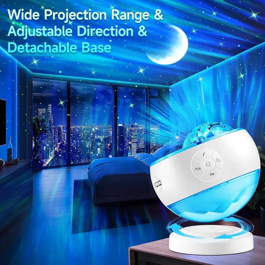 Premium Aurora Galaxy Projector with White Noise