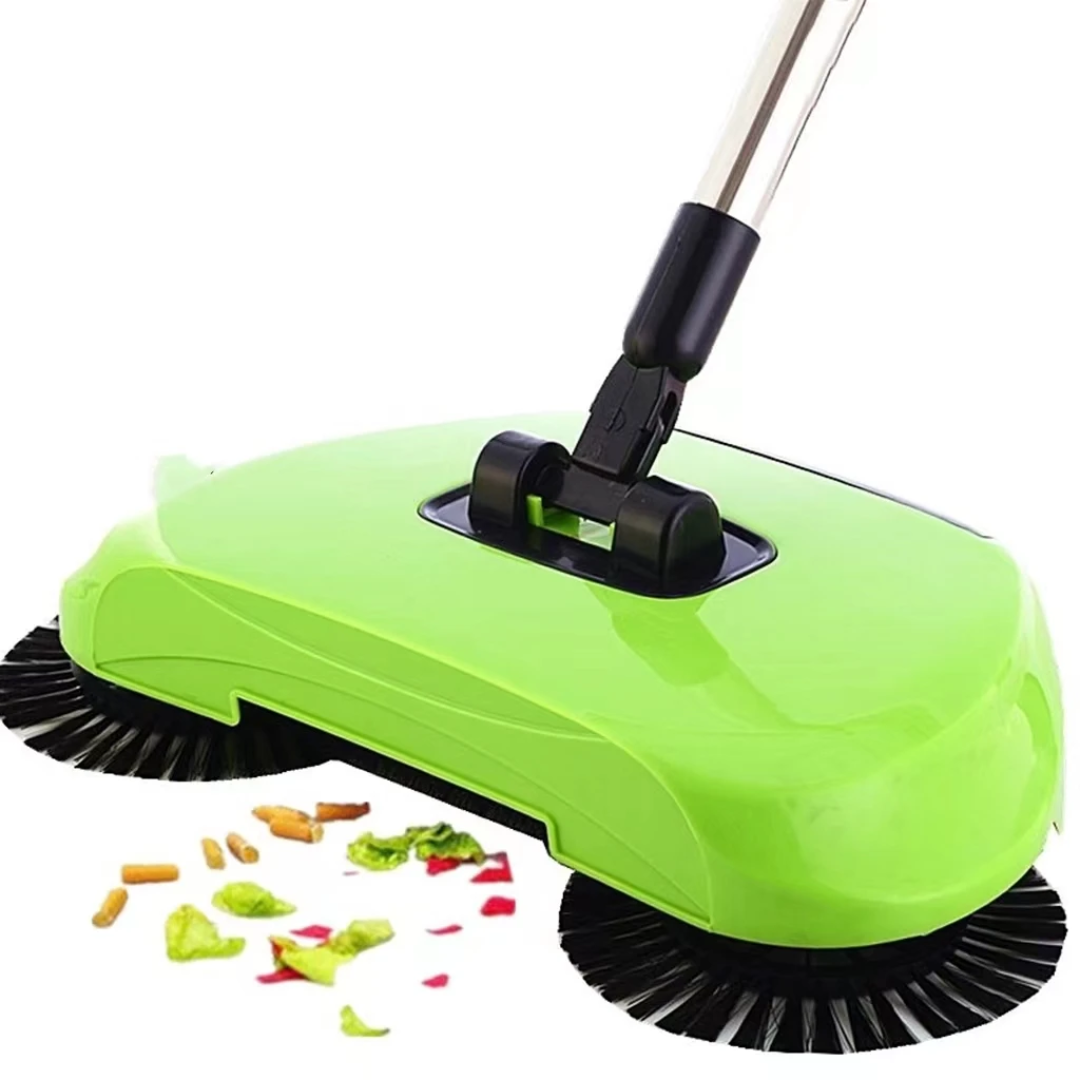 3-in-1 Rotating Manual Floor Sweeper 🧹 – Sweep, Collect & Clean