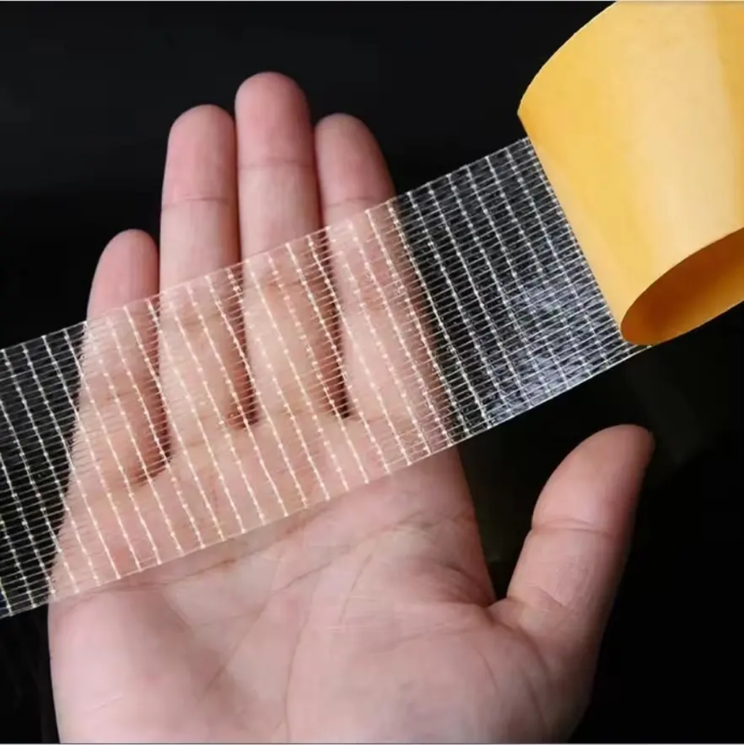 🧰 Strong Adhesive Double-Sided Fiberglass Mesh Tape